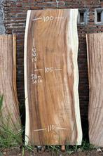Suar houten tafelblad 260x100-110x8cm, Huis en Inrichting, Tafels | Eettafels, Ophalen, 50 tot 100 cm, Zo goed als nieuw, Vijf personen of meer