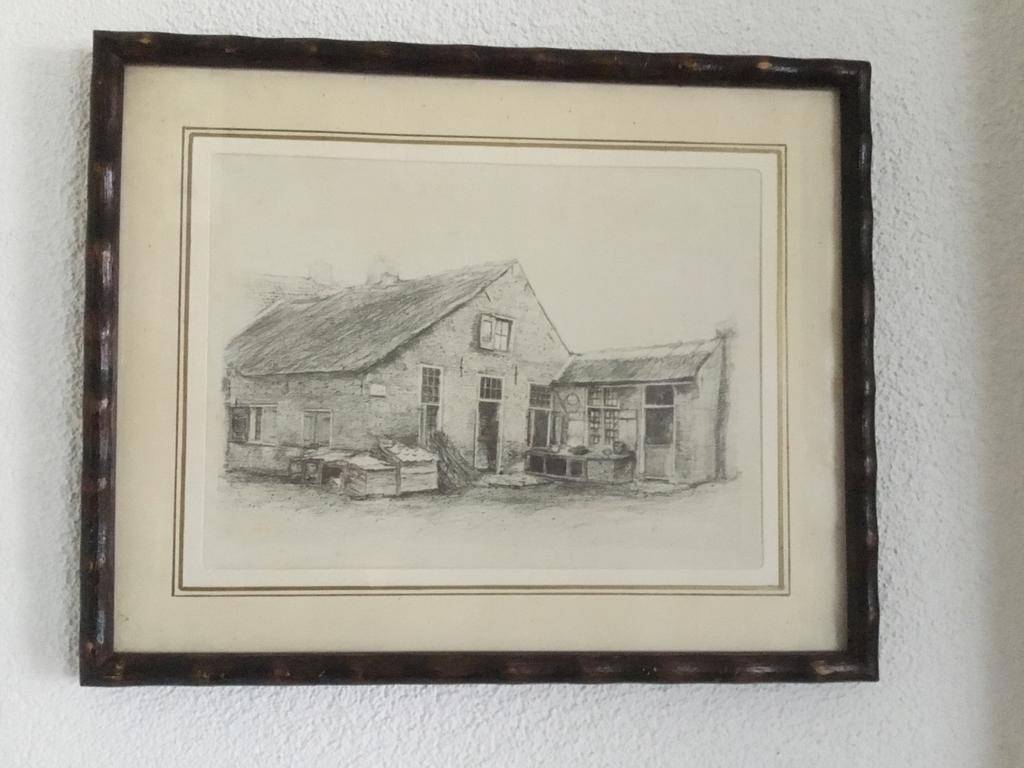 Oude prent van Hilversum, Antiek en Kunst, Ophalen of Verzenden