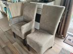 Te koop 4 eetkamerstoelen zgan, Ophalen, Zo goed als nieuw, Vier, Stof