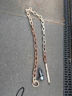 Double lock bootslot, ijzeren ketting., Watersport en Boten, Ophalen of Verzenden, Gebruikt