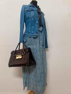 NUKUS jeans blauwe zomerse doorknoop jurk maat S/M, Kleding | Dames, Blauw, Ophalen of Verzenden, Onder de knie, Zo goed als nieuw