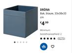 IKEA DRÖNA blauw - 22 stuks - Opbergdoos voor KALLAX, Ophalen, Zo goed als nieuw