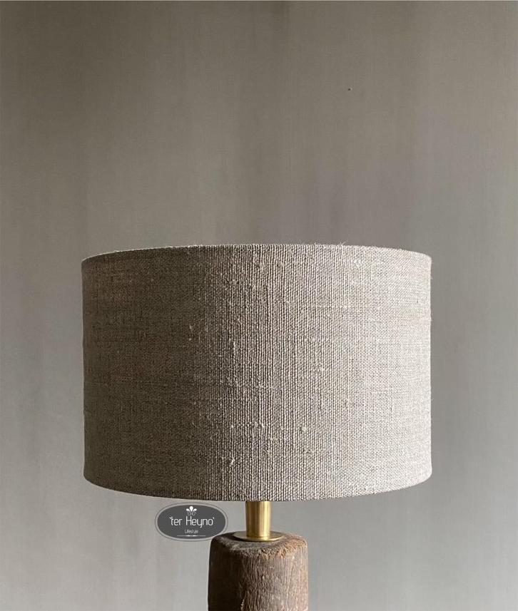 Lampenkap Linnen 20 cm Aura Peeperkorn stoer sober landelijk, Huis en Inrichting, Lampen | Lampenkappen, Nieuw, Minder dan 25 cm