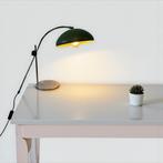 Vintage industriële groene tafellamp / desk lamp, Antiek en Kunst, Antiek | Lampen, Ophalen