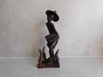 Houtsnijwerk 22 cm. Speervisser Java of Bali, Antiek en Kunst, Kunst | Beelden en Houtsnijwerken, Ophalen of Verzenden