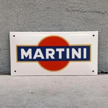 Emaille Schild MARTINI Reclamebord Vintage Plaat Italië 70's beschikbaar voor biedingen