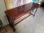 Klassieke Engelse sidetable haltafel, wandconsole lichte geb, Ophalen of Verzenden, Zo goed als nieuw, 25 tot 50 cm, Rechthoekig