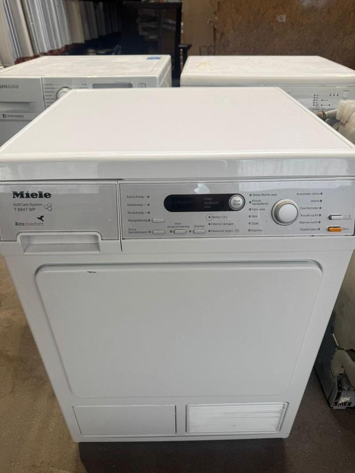 Miele Condensdroger schoon garantie bezorging, Witgoed en Apparatuur, Wasdrogers, Zo goed als nieuw, Condens, Voorlader, 6 tot 8 kg