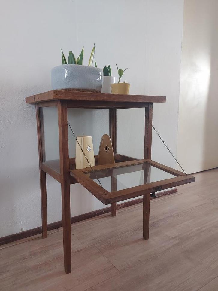 Vintage theekastje, Huis en Inrichting, Kasten | Overige, Gebruikt, Ophalen