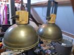 2x industriële hanglampen, Ophalen of Verzenden, Zo goed als nieuw, Minder dan 50 cm, Metaal