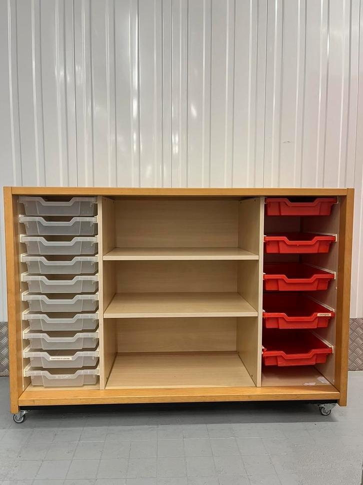 Schilte schoolkast bakkenkast knutselkast kdv speelgoedkast, Kinderen en Baby's, Kinderkamer | Commodes en Kasten, Zo goed als nieuw