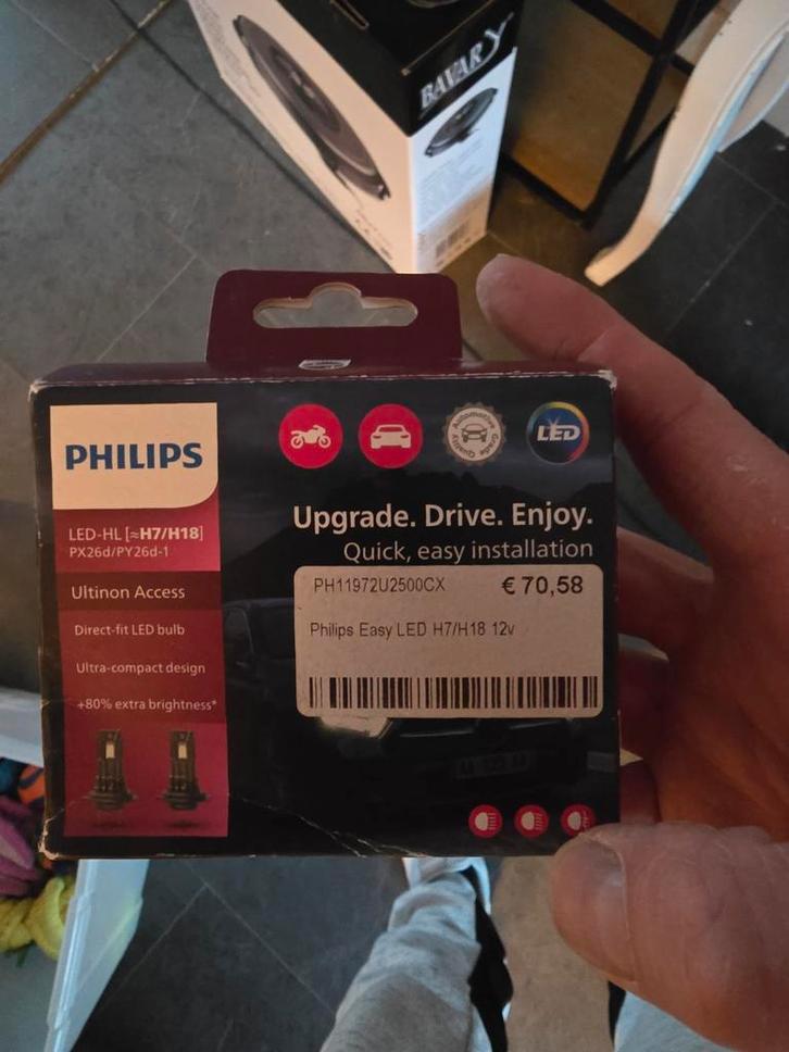 Philips H7 LED Lamp - voor de auto, Auto-onderdelen, Verlichting, Universele onderdelen, Nieuw, Ophalen of Verzenden