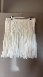 Rok kant met onderrok maat 40, Maat 38/40 (M), Wit, Nieuw, Boven de knie