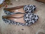 NIEUWE ballerinas Luipaard Zwart Grijs haren 40, Ophalen of Verzenden, Nieuw, Grijs