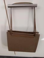 Vintage handtas beige/taupe met kleine ribbel uit jaren '60, Ophalen, Nieuw, Beige, Handtas