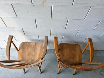 Houten Stoeltjes - Set van 2 beschikbaar voor biedingen