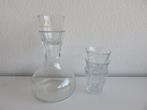 Royal VKB decanteerkaraf met 4 picardie glazen, Glas, Glas of Glazen, Ophalen of Verzenden, Effen