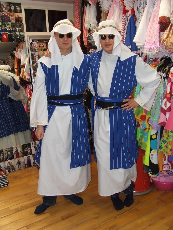 Oliesjeik kostuum te huur voor €22 compleet, Kleding | Heren, Carnavalskleding en Feestkleding, Zo goed als nieuw, Kleding, Carnaval