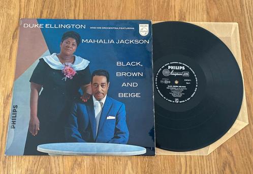 Duke Ellington Mahalia Jackson Black Brown and beige Lp, Cd's en Dvd's, Vinyl | Jazz en Blues, Zo goed als nieuw, Jazz, 1960 tot 1980