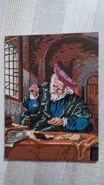 Geborduurd doek,  de goudweger van Rembrandt, Ophalen of Verzenden, Zo goed als nieuw