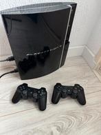 PS3 PHAT Backwards Compatible + 2 Controllers, Spelcomputers en Games, Spelcomputers | Sony PlayStation 3, Gebruikt, Phat, Met 2 controllers