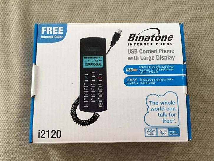 Binatone Internet Phone (nieuw), Telecommunicatie, Datacommunicatie en VoIP, Nieuw, Telefoon, Verzenden