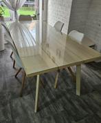 eettafel met 6 stoelen van ikea, Ophalen, 50 tot 100 cm, Zo goed als nieuw, Vijf personen of meer
