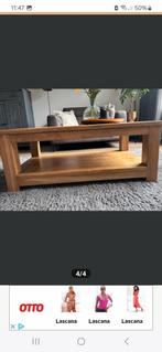 Eiken salontafel zsm weg, Ophalen, 100 tot 150 cm, 50 tot 100 cm, Zo goed als nieuw
