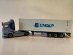 Scania trekker met container oplegger van Tekno, Ophalen of Verzenden, Gebruikt, Bus of Vrachtwagen, Tekno