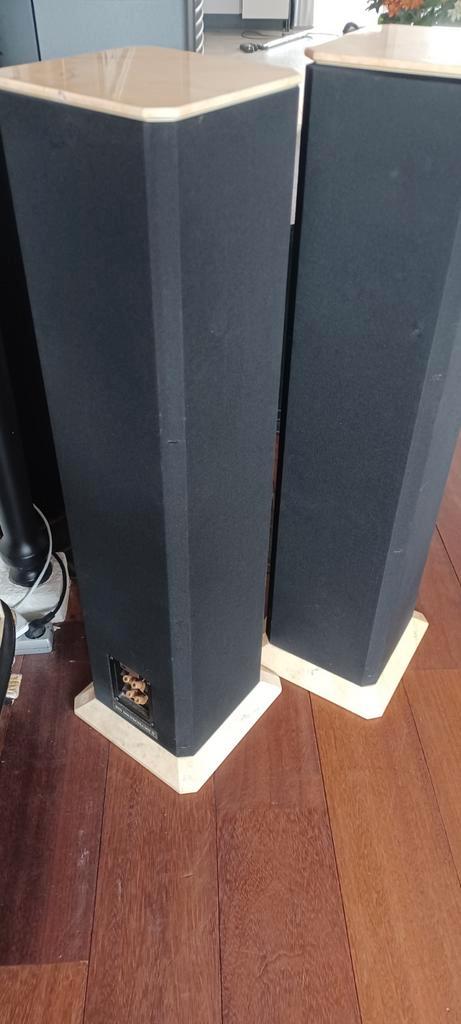 BNS Soundcolomn 2 Speakers - Topkwaliteit!, Audio, Tv en Foto, Luidsprekers, Gebruikt, Front, Rear of Stereo speakers, 60 tot 120 watt