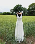Bohemian trouwjurk maat 40, Kleding | Dames, Trouwkleding en Trouwaccessoires, Ophalen of Verzenden, Zo goed als nieuw, Wit, Trouwjurk