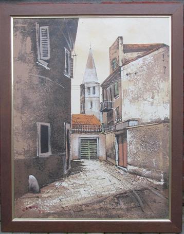 Schilderij afbeelding Stadsgezicht Dubrovnik 47,5 x 60 cms beschikbaar voor biedingen