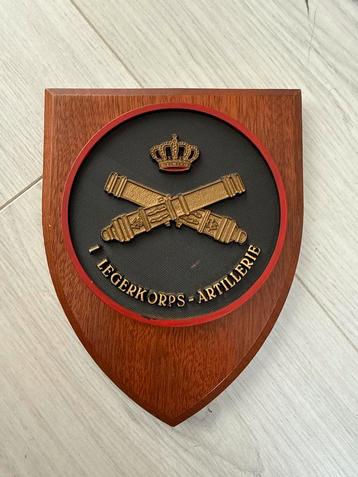 Plaquette 1e Legerkorps - Artillerie beschikbaar voor biedingen