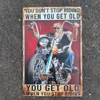 Stop Riding metalen wandplaat, Ophalen of Verzenden, Nieuw