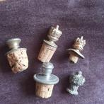 Vijf Antieke Stopjes voor Parfumflesjes, Verzenden, Gebruikt, Parfumfles