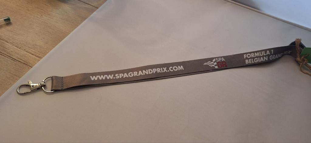 Formule 1 gp belgie spa keykoord (19.3), Ophalen of Verzenden, Zo goed als nieuw, Formule 1