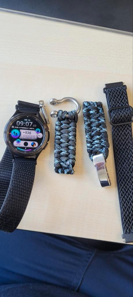 Samsung watch 4 classic 46mm, Sieraden, Tassen en Uiterlijk, Smartwatches, Gebruikt, Android, Zwart, GPS, Ophalen of Verzenden