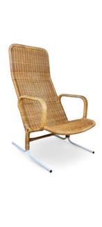 Rotan lounge fauteuil Rohé Noordwolde 1960s, Ophalen, Zo goed als nieuw