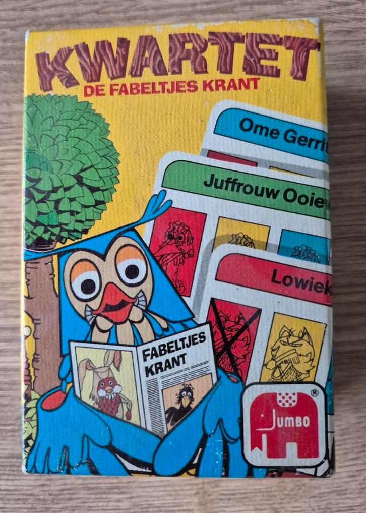 Kwartet Fabeltjeskrant, Verzamelen, Speelkaarten, Jokers en Kwartetten, Zo goed als nieuw, Kwartet(ten), Ophalen of Verzenden