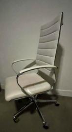Witte bureaustoel, Huis en Inrichting, Bureaustoelen, Ophalen, Gebruikt, Wit, Bureaustoel