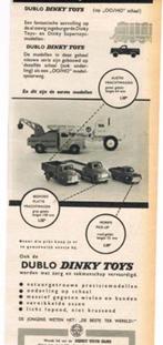 Dublo DinkyToys - advertentie - uit Tijdschrift 1958, Gebruikt, Verzenden