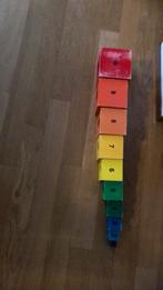Kleuren stapelbare kubus hout, Ophalen of Verzenden, Gebruikt, Overige typen