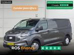 Ford Transit Custom 136PK L2H1 LED ACC Navi Airco Camera Par, Leder, Bedrijf, Ford, Zilver of Grijs