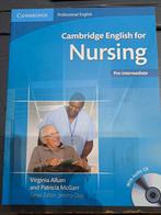 Cambridge English for Nursing, Boeken, Virginia Allum, Zo goed als nieuw, Alpha, HBO
