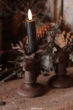 IJzeren kandelaar hert / rendier, Huis en Inrichting, Nieuw, Ophalen of Verzenden, Info@jufbrocante.nl, Juf Brocante