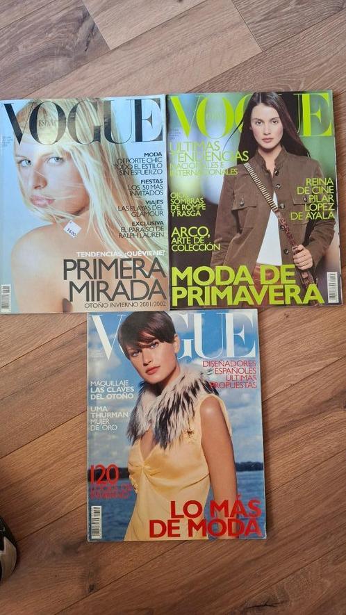 3 x Vogue Spanje España 2000 / 2001, Boeken, Tijdschriften en Kranten, Zo goed als nieuw, Glossy, Ophalen of Verzenden