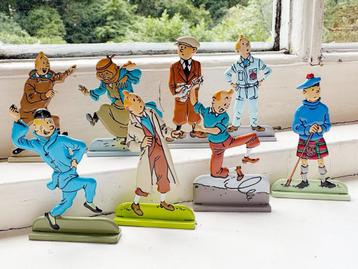 Kuifje (Tintin) 2D metalen beeldjes 8 stuks beschikbaar voor biedingen