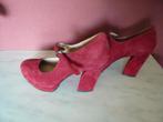 5th Avenue rood suede schoenen 10cm hak + plateauzool mt 39, Kleding | Dames, Schoenen, Ophalen of Verzenden, Zo goed als nieuw