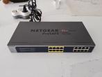 Netgear ProsafePlus JGS516PE, Computers en Software, Netwerk switches, Ophalen of Verzenden, Zo goed als nieuw