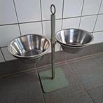 Hondenvoer en drinkbakken in standaard, Dieren en Toebehoren, Hondenvoerbakken en Drinkbakken, Ophalen, Verstelbaar